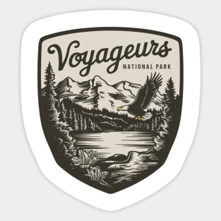 Voyageurs National Park Wildlife Emblem Sticker